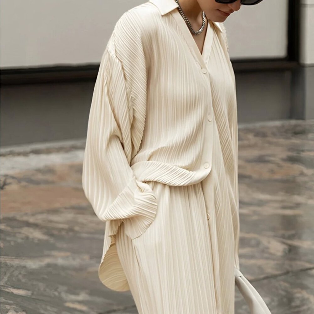 Commense Pleated Two Piece Pants Set - S (NWT)